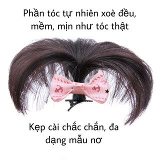 [DÀNH CHO BÉ YÊU] CHỎM KẸP NƠ TÓC GIẢ/ KẸP TÓC CÂY DỪA DỄ THƯƠNG CHO BÉ GÁI