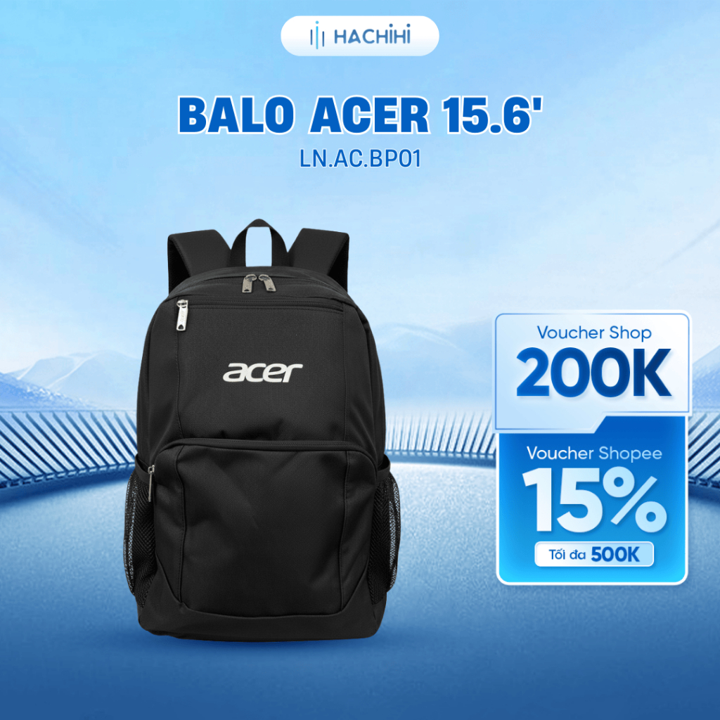 Balo Acer 15'6 inches màu đen | BigBuy360 - bigbuy360.vn