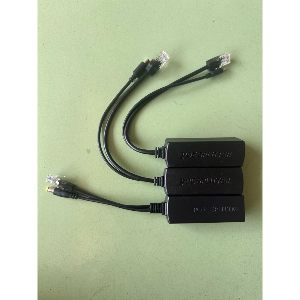 Bộ Chuyển Đổi Splitter POE 48V sang 12V/ 48V sang 5V Micro/ 48V sang 5V type C-Cho Camera IP Không P