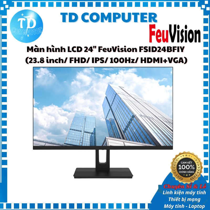 Màn hình LCD 24" FeuVision FSID24BFIY (23.8 inch/ FHD/ IPS/ 120Hz/ HDMI) - Hàng chính hãng DSS phân 