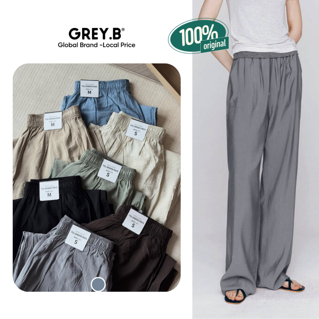 Quần Dài Giordano Women's Full Banding Pants GREYB