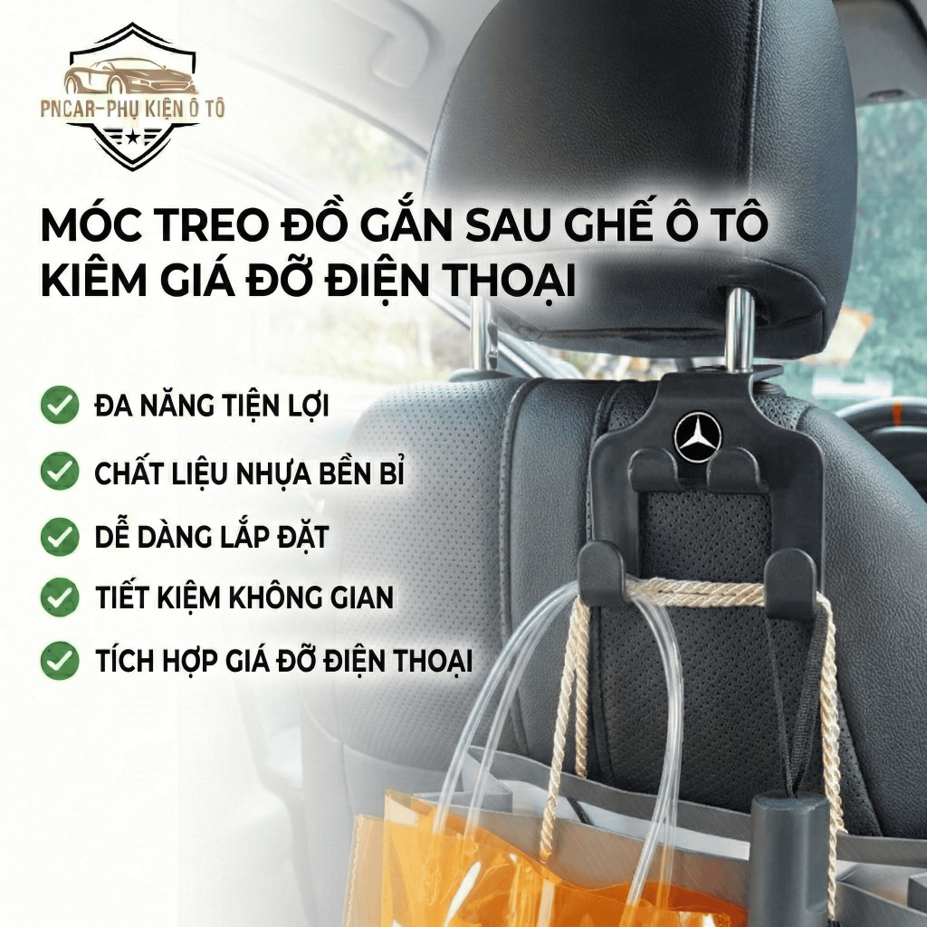 Móc Treo Đồ Kiêm Giá Đỡ Điện Thoại