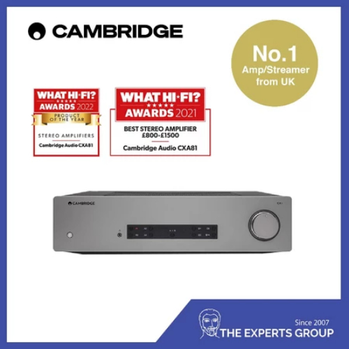 Amply Cambridge Audio CXA81 MKII – 80W/Kênh, DAC ESS ES9018K2M, Bluetooth aptX HD – Hàng Chính Hãng