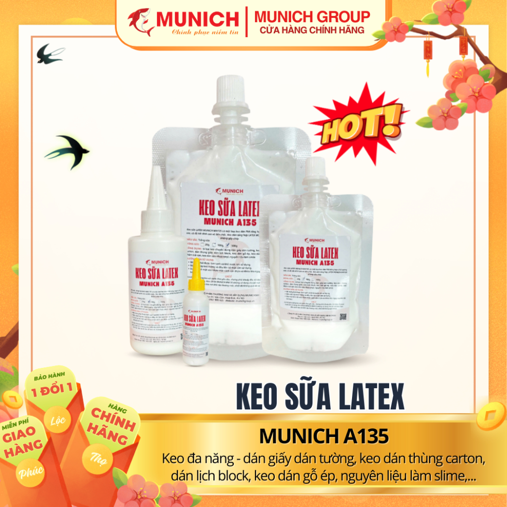 Keo Sữa Latex - Keo đa năng - dán giấy, dán tường, dán thùng carton, dán lịch block, dán gỗ ép, nguy