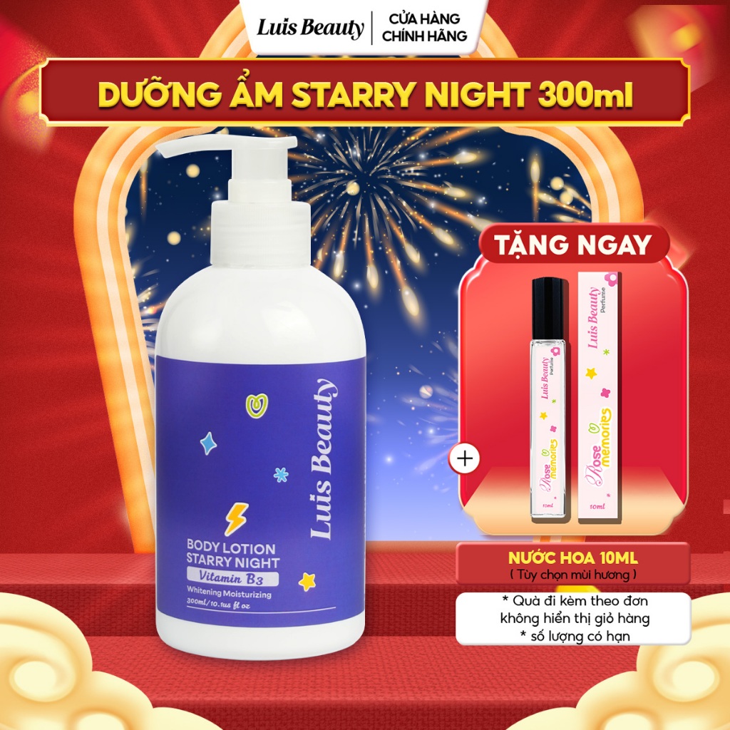 Sữa Dưỡng Thể Sáng Da Luis Beauty 300ml Cấp Ẩm, Dưỡng Da Hương Nước Hoa