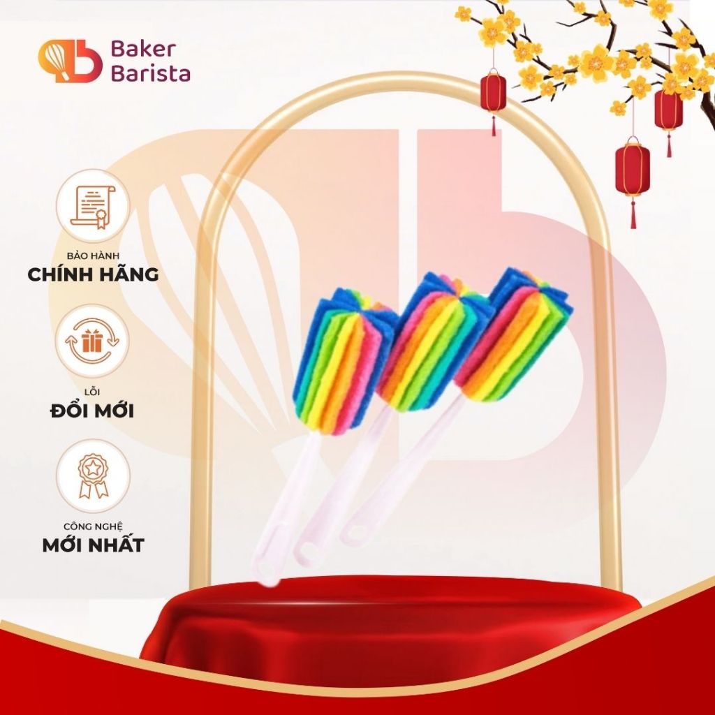 Cọ Cốc Bọt Biển Đa Sắc Màu - BB
