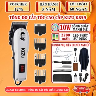 Tông Đơ Cắt Tóc Kizu K859 Chính Hãng, Tăng Đơ Cắt Tóc Nam Cao Cấp, Lưỡi Sắc, Màn Hình LED