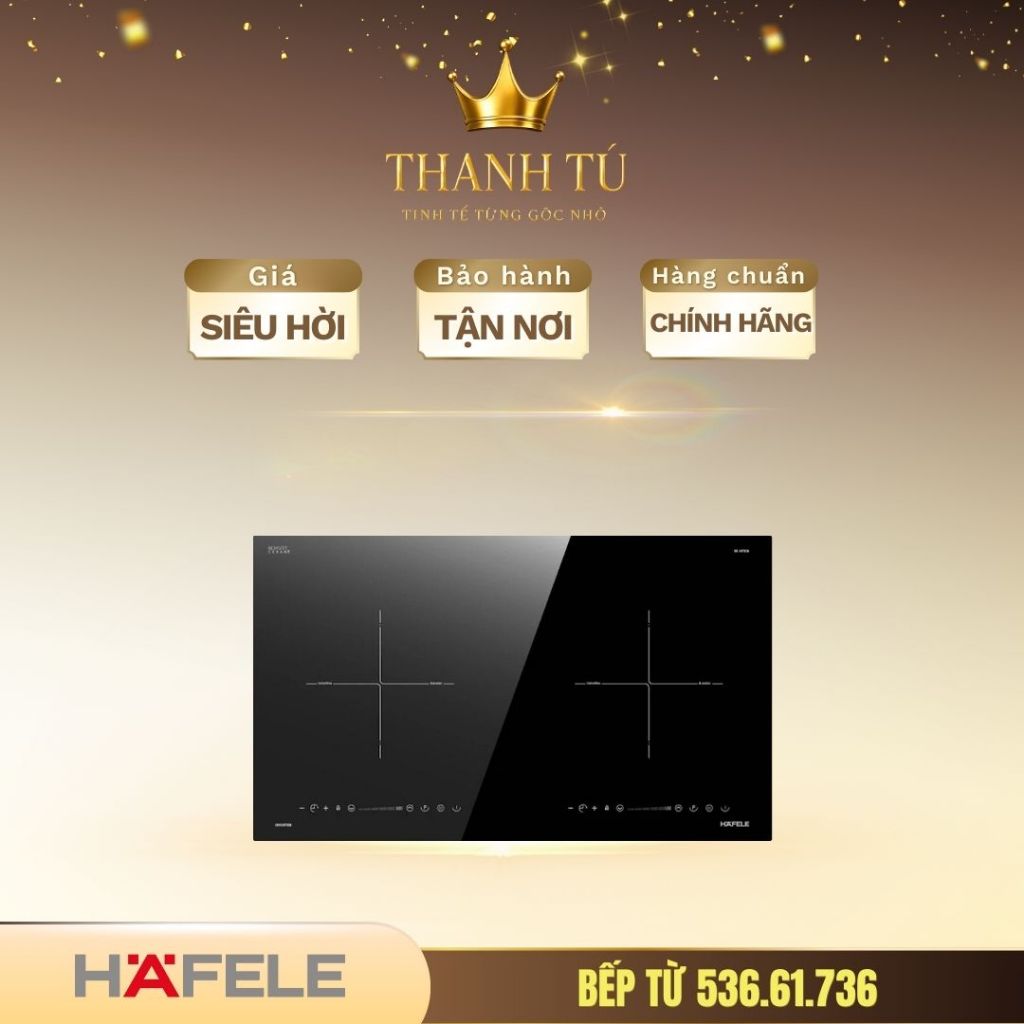 Bếp từ Hafele HC-I3732A 536.61.736 – 2 vùng nấu, cảm ứng thông minh