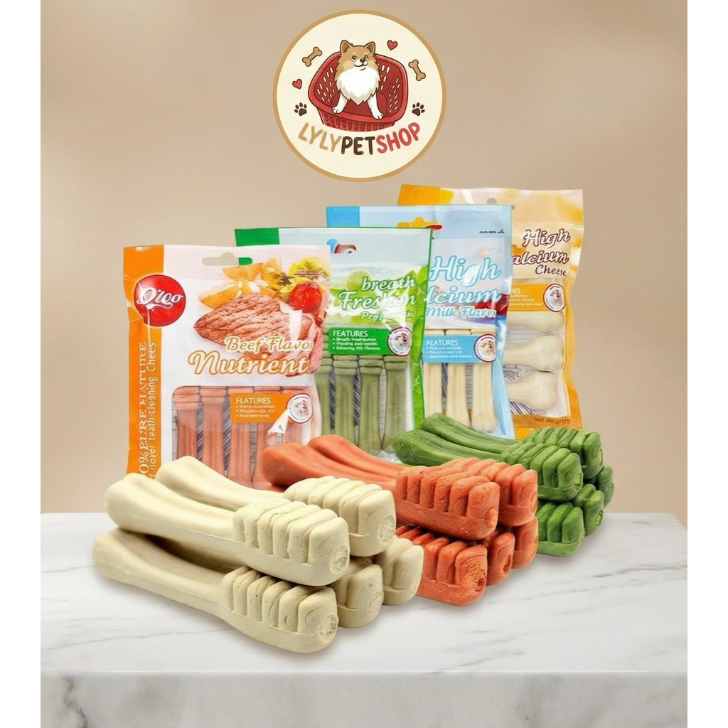 🦴 Xương Orgo Gặm Sạch Răng Cho Chó, Làm sạch răng, giảm mùi hôi miệng. Bổ sung Canxi giúp xương chắc khỏe - LyLy Petshop