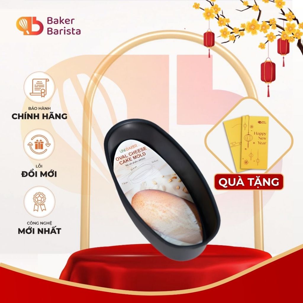 Khuôn oval chống dính nướng bánh mỳ hoa cúc Unibaker MK295
