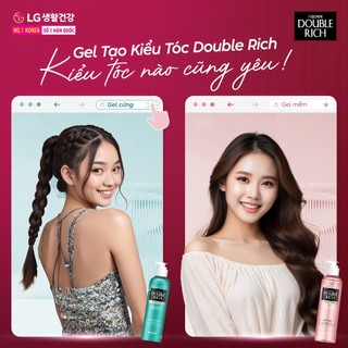[LG Daily Beauty Official]Combo 2 Gel tạo kiểu tóc Double Rich Giữ nếp uốn tóc