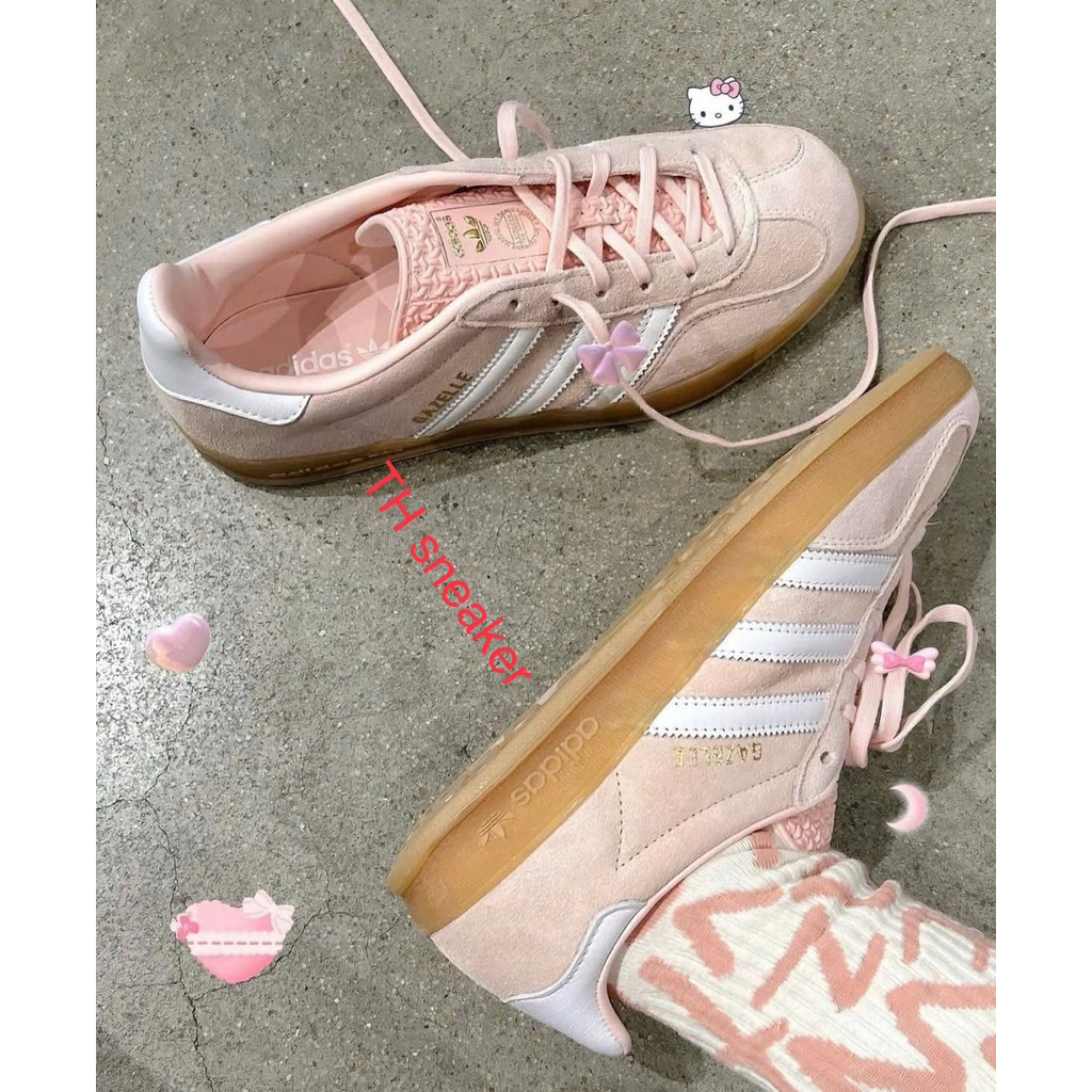 Giày sneaker 𝙂𝙖𝙯𝙚𝙡𝙡𝙚 Hồng Trắng Sandy Pink