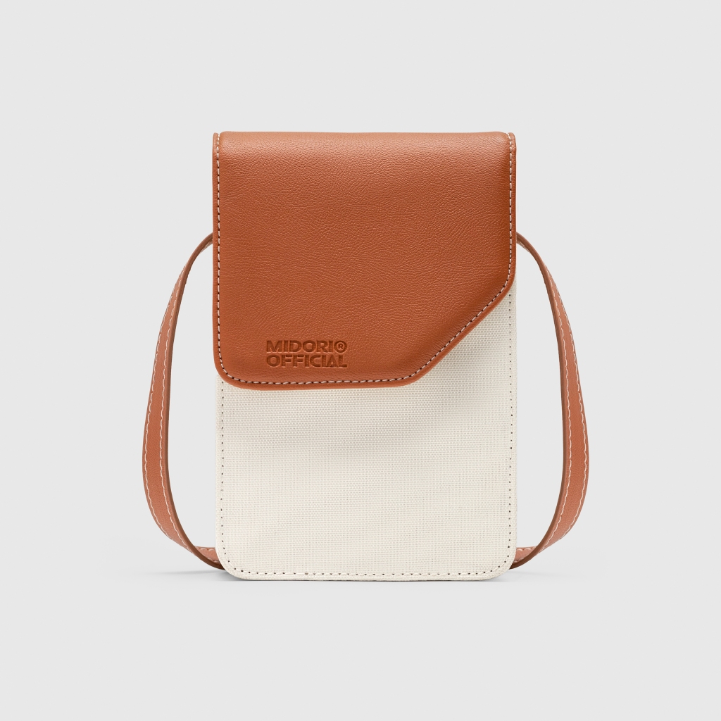 Túi Xách VILOR Đeo Chéo Đựng Điện Thoại Phối Da PU Nam Nữ Đi Chơi Polyester Trượt Nước | NICHE LUXURY