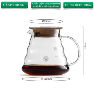 Volcano Bình thuỷ tinh đựng cà phê Cafede Kona