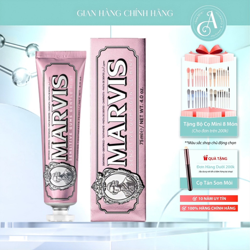 KDR MARVIS 75ml – Kem đánh răng bảo vệ men răng, làm sạch sâu và mang lại hơi thở thơm mát