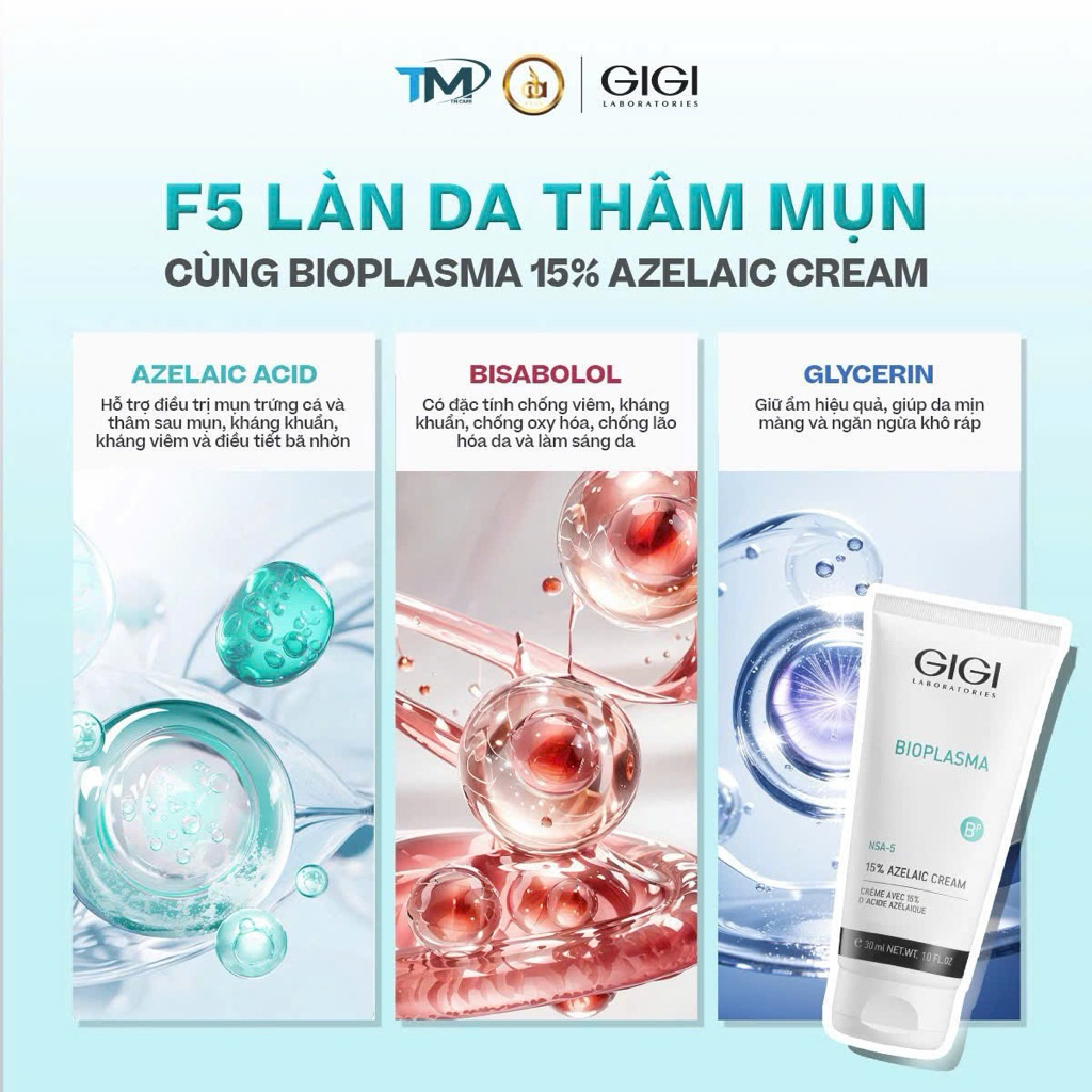 Bioplasma azelaic 15% ( hàng công ty có tem phụ)