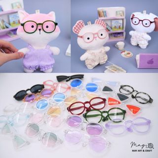 Kính mini cho thú bông, búp bê - phụ kiện kính thời trang size 9 cm cho doll, kính búp bê Tiệm tạp hoá Nhà May