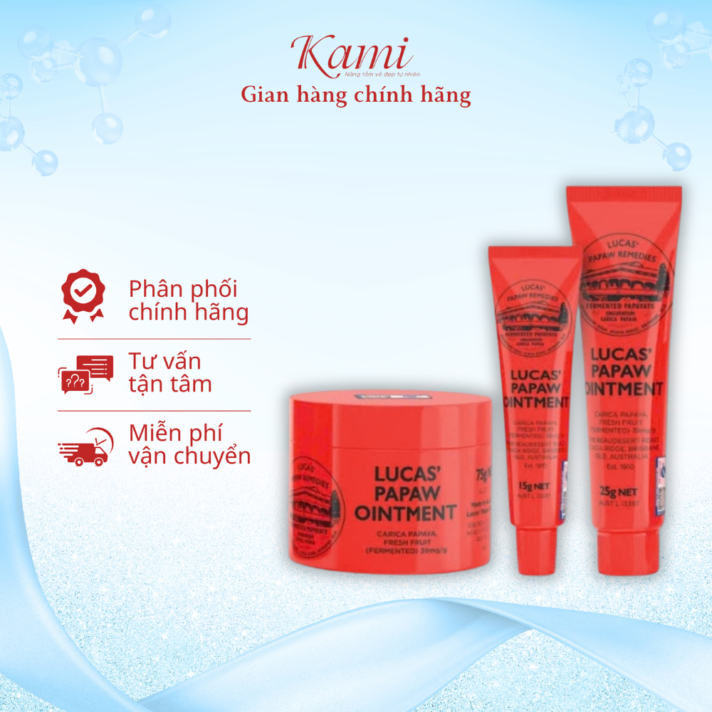 Kem đa năng Lucas Papaw Ointment Úc 15g/25g/50g