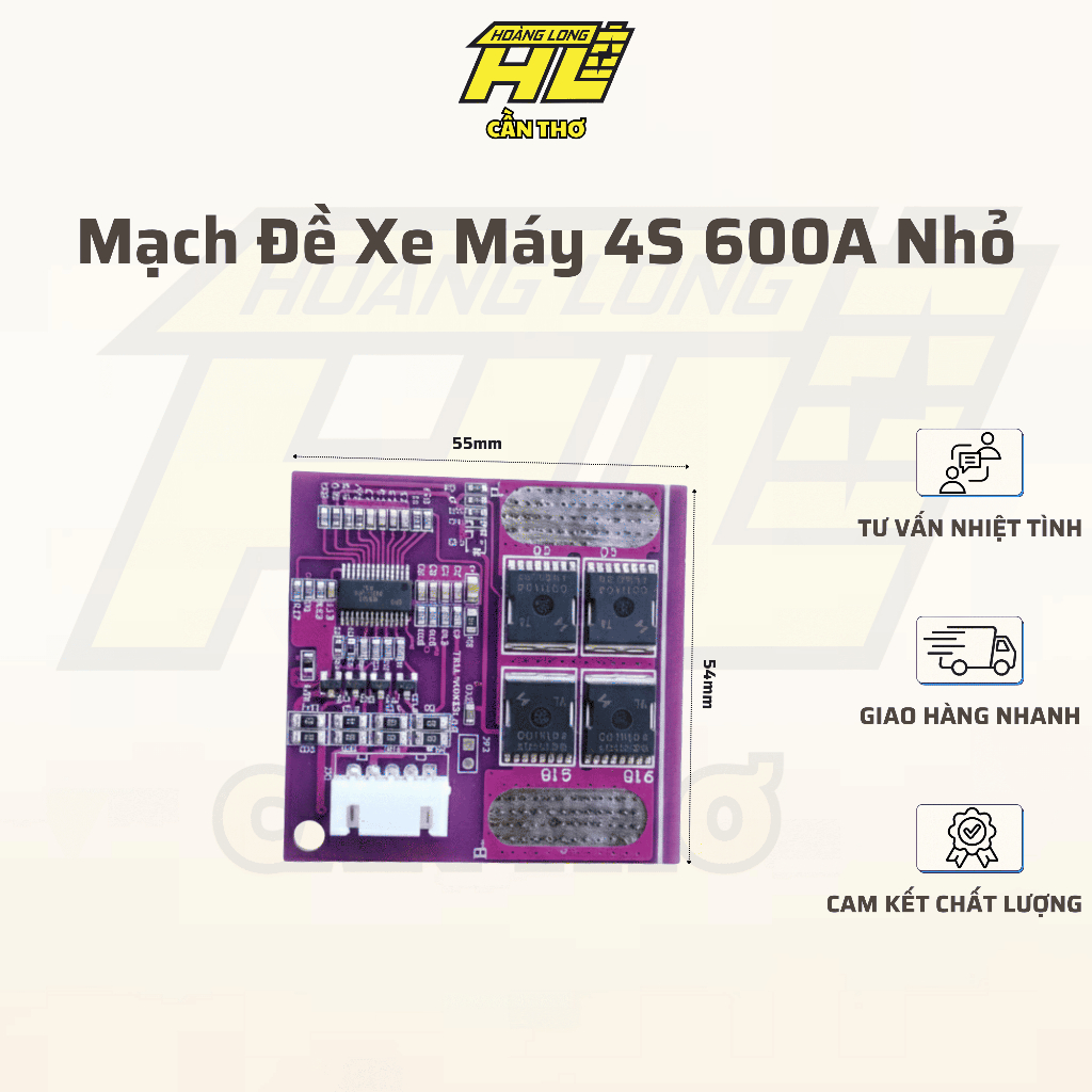 Mạch Đề Xe Máy 4S 600A Nhỏ – Hỗ Trợ Đề Xe Mạnh, Ổn Định, Bền Bỉ