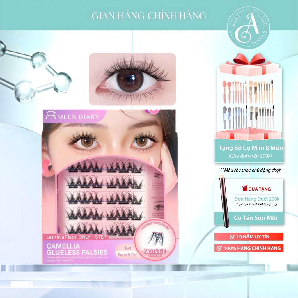 Mi Mlen Diary Kèm Keo - Mi Mlen Miếng Dán Trang Trí Nhật Bản, Dễ Dán, Không Lem Bền Đẹp