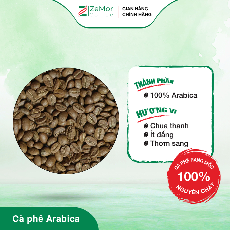 ZeMor Coffee - Cà Phê Arabica Hạt Rang Cầu Đất CF02055 (1kg)