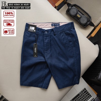 Quần short linen Linzo chất vải mềm mịn thoáng mát form regular fit - Bravery