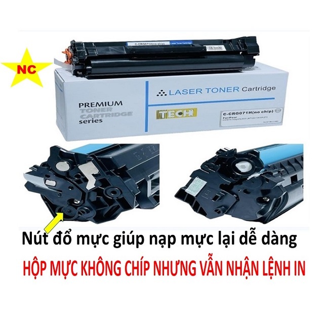 Hộp mực Canon-LBP 120, 121dn, 122dw, MF270, 271dn, 272dw, 274dn, 275dw, cho máy in có hộp mực 071