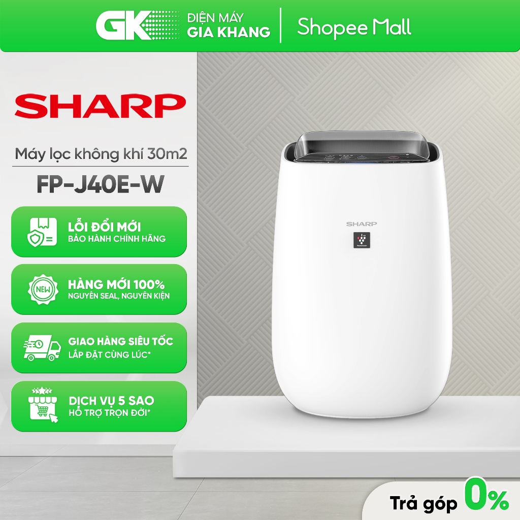 FP-J40E-W Máy Lọc Không Khí Sharp FP-J40E [Toàn Quốc]