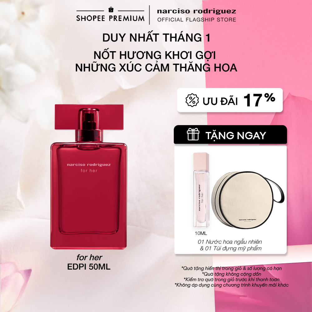 [LIVE KOL] Nước Hoa nữ Narciso Rodriguez For Her Eau De Parfum Intense 50ml