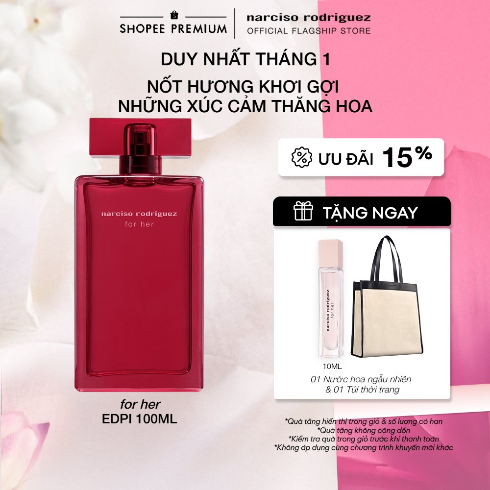 [LIVE KOL] Nước Hoa nữ Narciso Rodriguez For Her Eau De Parfum Intense 100ml