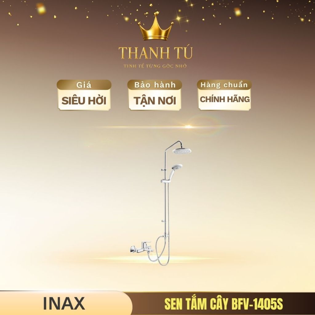 Sen tắm cây nóng lạnh INAX BFV-1405S áp lực nước ổn định, sang trọng