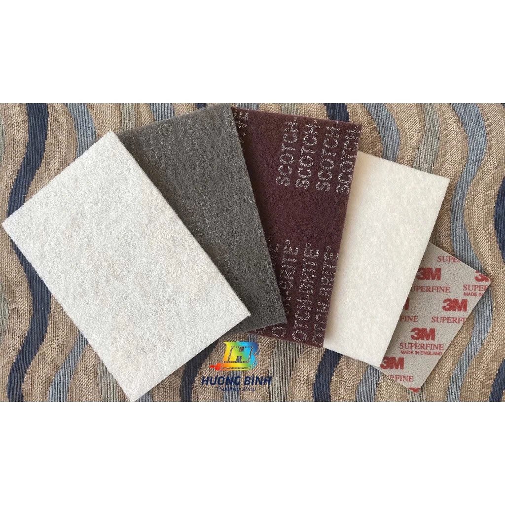 Miếng bùi nhùi chà nhám 3M (7445, 7447, 7448, PN02602, PN00262)