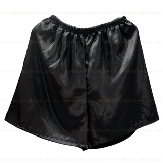 Quần đùi lụa Nữ massage, xông hơi spa  freesize -LỤA SATIN