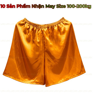Quần đùi lụa Nữ massage, xông hơi spa  freesize -LỤA SATIN