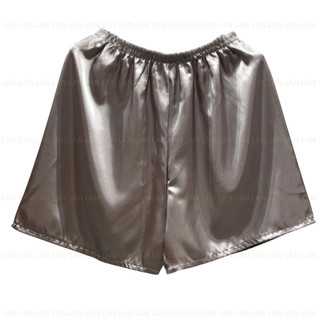 Quần đùi lụa Nữ massage, xông hơi spa  freesize -LỤA SATIN