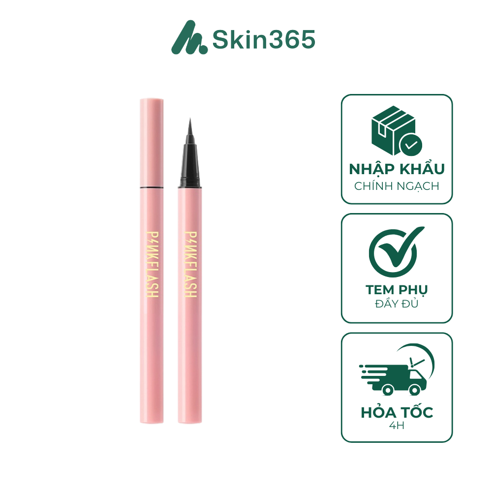 Kẻ Mắt Nước Pinkflash Waterproof Easy Eyeliner Ngòi Mảnh Lâu Trôi 0.6g