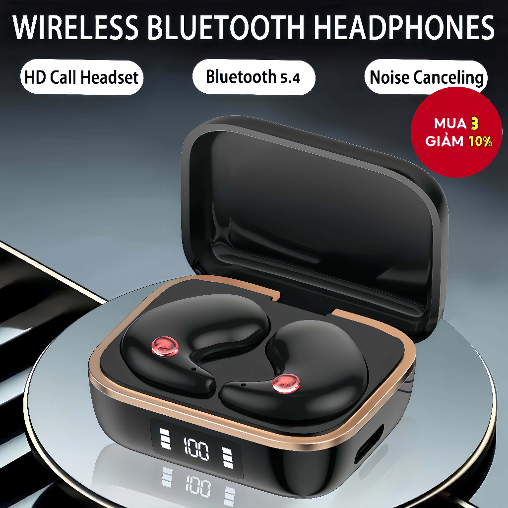 SENBENBAO Mini X55 PRO Tai nghe không dây ngủ vô hình Tai nghe thể thao Bluetooth Tai nghe sạc không