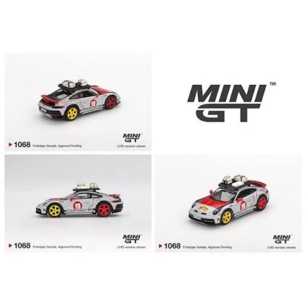 Mini GT 1068 - Mô hình xe Porsche 911 Dakar-Uncle Rally (new Card)