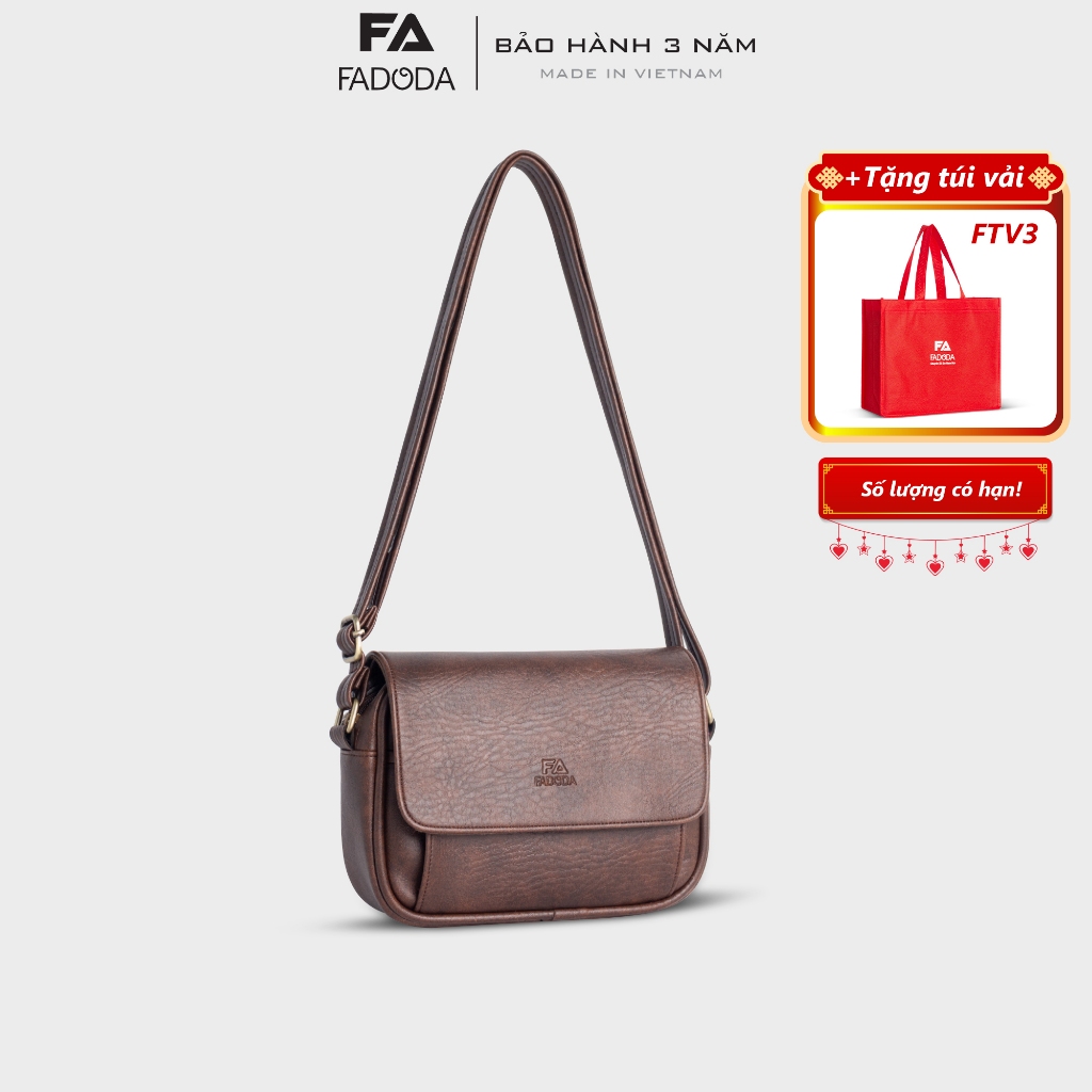 Túi đeo chéo da thời trang cao cấp nhiều ngăn Fadoda FN22