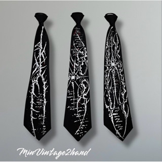 Cà vạt custom phong cách y2k, cà vạt họa tiết siêu chất