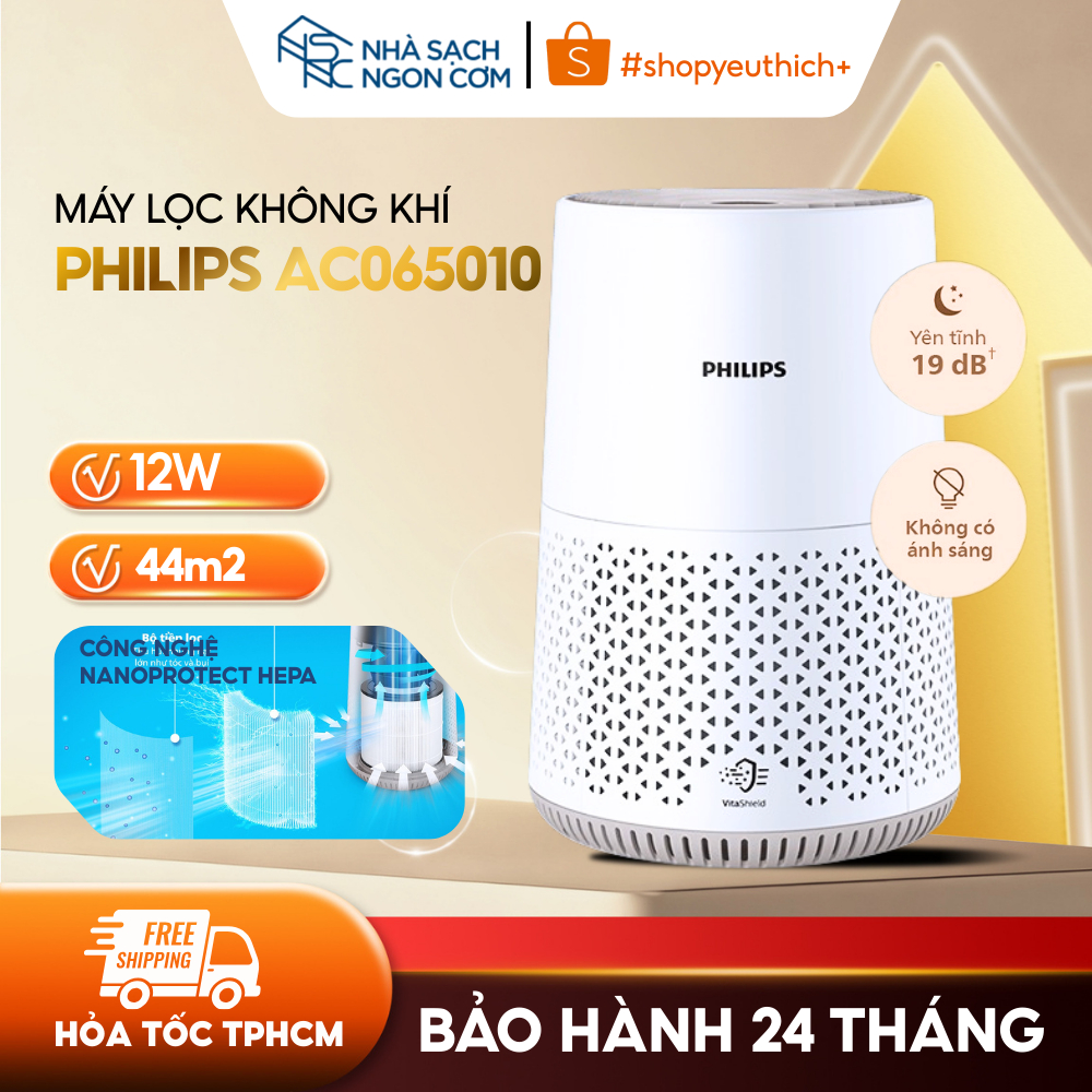 Máy lọc không khí Philips AC0650/10 - Màu trắng- 12W
