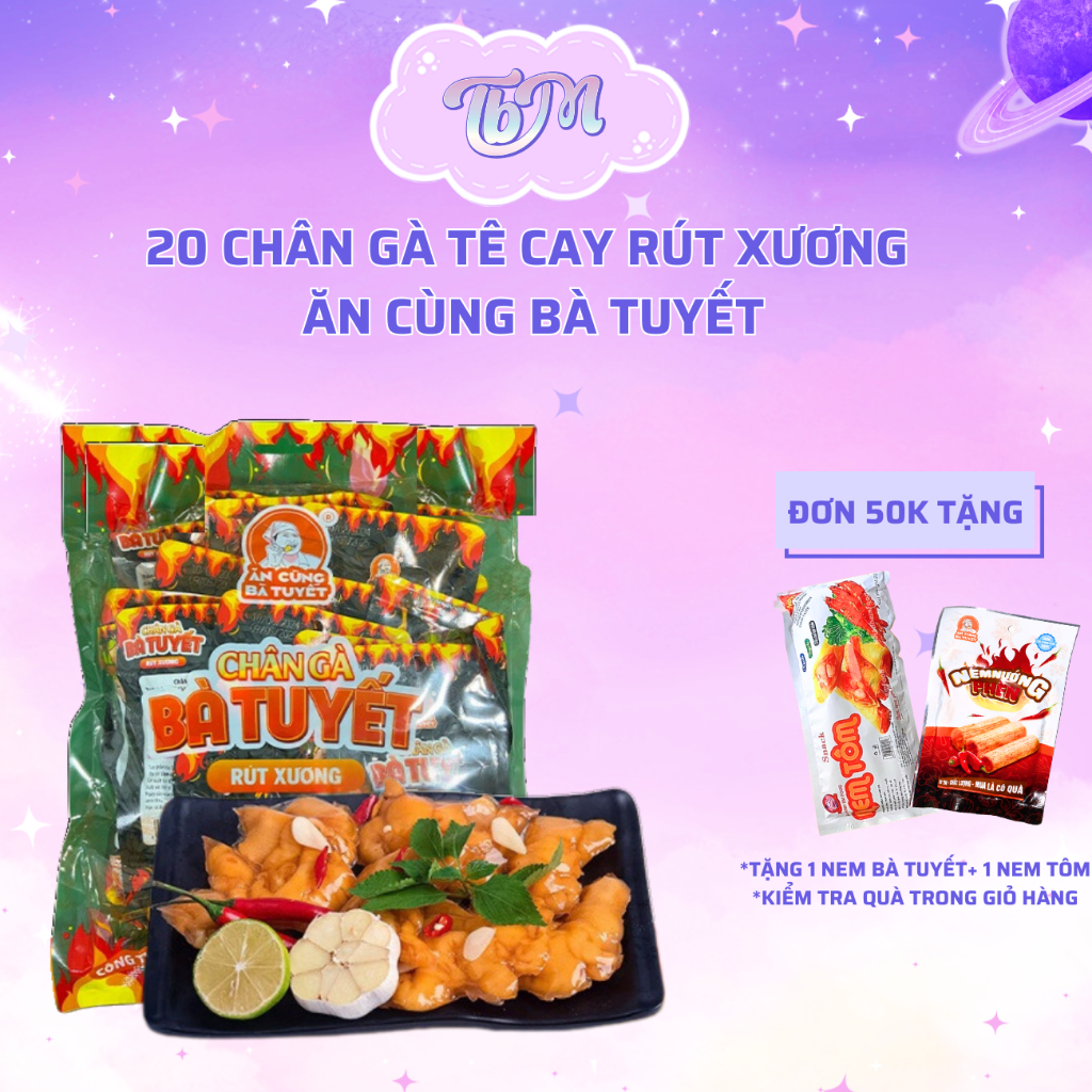20 chân gà TÊ CAY RÚT XƯƠNG Ăn cùng bà Tuyết