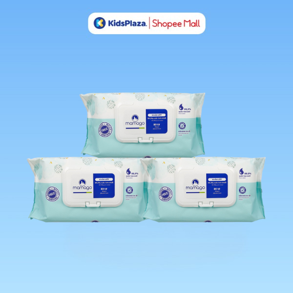 Khăn ướt tinh khiết Mamago 100 tờ/ 80 tờ