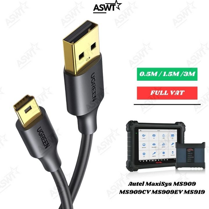 Dây USB cấp nguồn, dữ liệu cho máy chẩn đoán Autel MaxiSys MS909 MS909CV MS909EV MS919 10385- Có VAT