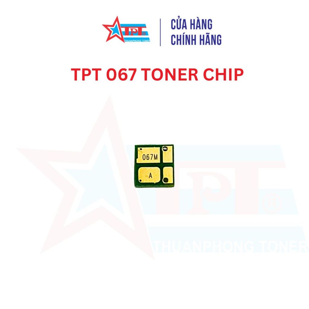 Chip mực màu TPT 067 cho Canon LBP 631Cw/ 633Cdw/ MF 651Cw/ 655Cdw/ 657Cdw/ 656Cdw/ 654Cdw - 4 màu