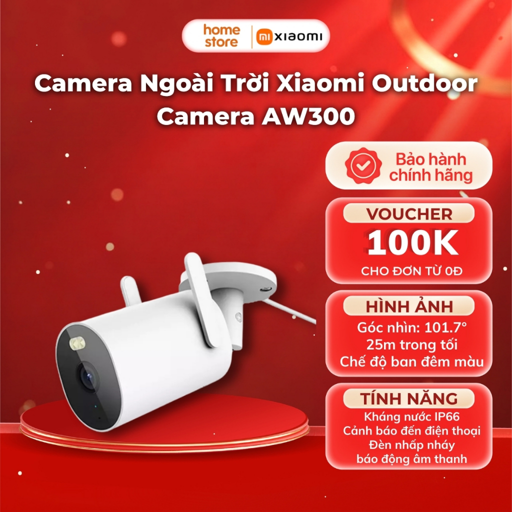 Camera Ngoài Trời Xiaomi Outdoor Camera AW300 Chính Hãng