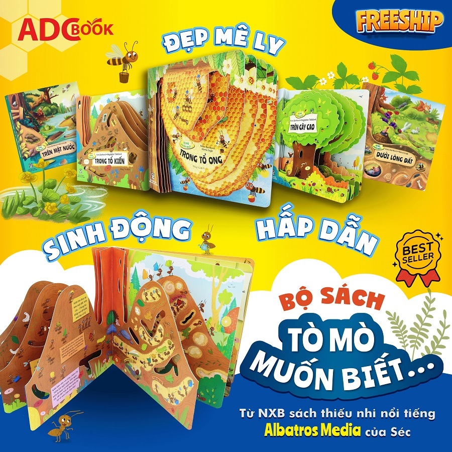 Sách Cho Bé - Tò Mò Muốn Biết - Sách khoa học tương tác, phát triển trí sáng tạo cho trẻ (10 Cuốn)