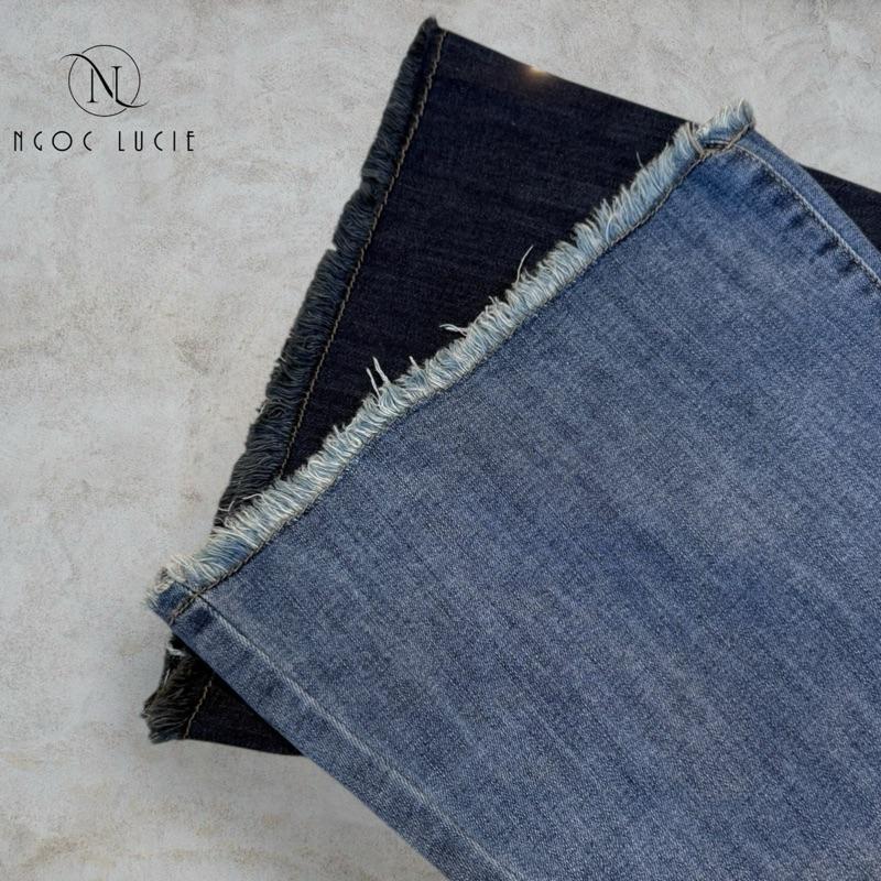 (CHIỀU DÀI 100CM) Q52 - Quần Jean Ống Loe Lai Tua Rua, Ống To, Lưng Vừa Co Giãn Nhẹ, Hack Dáng Tôn Chân. | BigBuy360 - bigbuy360.vn