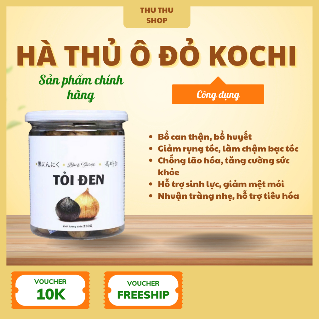 Tỏi Đen Cô Đơn KOCHI ECO [Nguyên Vỏ 250g]