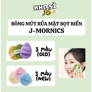 Miếng Rửa Mặt Bọt Biển J-Mornics Hình Giọt Nước Combo 6 Màu Giúp Tạo Bọt, Vệ Sinh Da Mặt, Làm Sạch Sâu Da Mặt